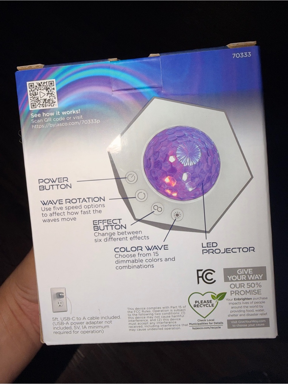 Galaxy Wave Mini Projector - Green - Picture 4 of 4